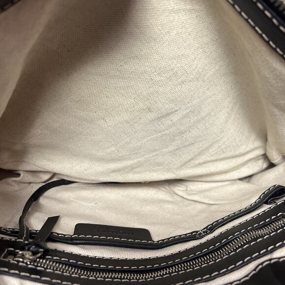 Michael Kors Womens Black Leather Satchel Bag Purse Handbag - Picture 13 of 16